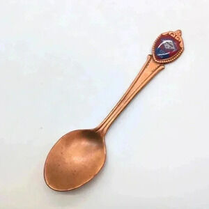 Vintage Arkansas est 1836 Souvenir Copper Spoon Kitschy Cool!!